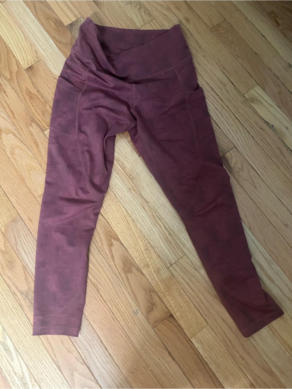 ZYIA Burgundy Wine Leggings
